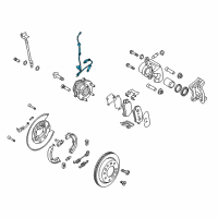 OEM Hyundai Cable Assembly-ABS.EXT, LH Diagram - 91920-D3010