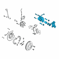 OEM 2018 Kia Sportage Rear Brake Caliper Kit, Right Diagram - 58311D3A00