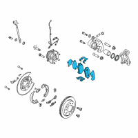 OEM 2021 Kia Sportage Pad Kit-Rear Disc Brake Diagram - 58302D3A00