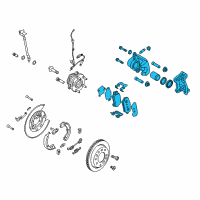 OEM 2019 Hyundai Tucson Brake Assembly-Rear Wheel, LH Diagram - 58210-D3000