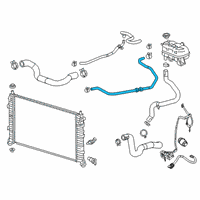 OEM Cadillac Escalade Inlet Hose Diagram - 84545561