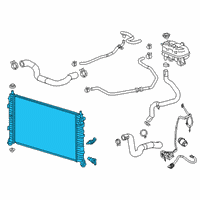 OEM 2021 Chevrolet Silverado 1500 Radiator Diagram - 84555772