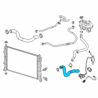 OEM 2022 Cadillac Escalade ESV Upper Hose Diagram - 84545557