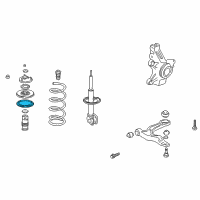 OEM Honda Odyssey Rubber, Front Spring Mounting Diagram - 51402-S0X-A01