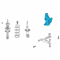 OEM 2001 Acura MDX Knuckle, Right Front Diagram - 51211-S3V-A01