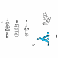 OEM 2002 Acura MDX Arm, Right Front (Lower) Diagram - 51350-S3V-A03