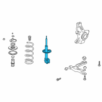 OEM 2007 Honda Pilot Shock Absorber Unit, Right Front Diagram - 51605-S9V-A07