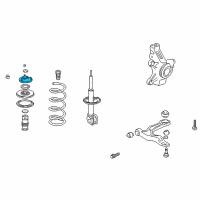 OEM 2007 Honda Pilot Rubber, Front Shock Absorber Mounting Diagram - 51920-S9V-A01