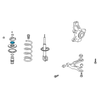 OEM 2000 Honda Odyssey Bearing, Shock Absorber Mounting Diagram - 51726-S3V-A01