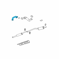 OEM 2009 Buick LaCrosse Cross Over Pipe Diagram - 12597679