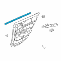 OEM 2012 Honda Civic Weatherstrip, RR. Door (Inner) Diagram - 72835-TR0-A01