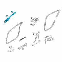 OEM 2015 Kia Forte Trim Assembly-Front Pillar Diagram - 85820A7000WK