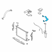 OEM 2012 Hyundai Genesis Hose Assembly-Radiator, Upper Diagram - 25414-3M100