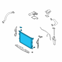 OEM Hyundai Genesis Radiator Assembly Diagram - 25310-3M180