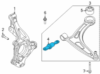 OEM 2022 Hyundai Sonata Bush-FR LWR Arm"A" Diagram - 54551-L1000