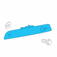 OEM 2010 Jeep Commander Lamp-Center High Mounted Stop Diagram - 55157446AC