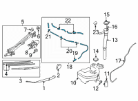 OEM Toyota Hose Assembly Diagram - SU003-10024