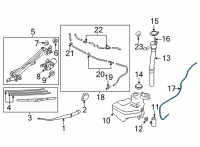 OEM Toyota GR86 Washer Hose Diagram - SU003-09361