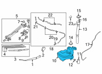 OEM 2022 Toyota GR86 Washer Reservoir Diagram - SU003-09358