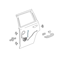 OEM 2016 Chevrolet Suburban Rear Side Door Latch Assembly Diagram - 13592258