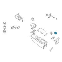 OEM 2015 Infiniti QX50 Heat Seat Switch Assembly Diagram - 25500-1BA0D