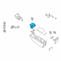 OEM 2009 Infiniti EX35 Cup Holder Assembly Diagram - 68430-1BA0D