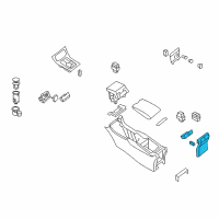 OEM 2014 Infiniti QX50 Finisher-Console Box Diagram - 96930-3WV0D