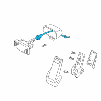 OEM Chevrolet Tracker Socket, High Mount Stop Lamp Diagram - 91174694