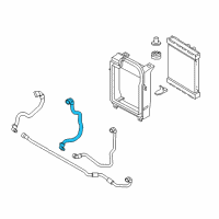 OEM 2017 BMW X5 Radiator Coolant Hose Diagram - 17-12-7-584-560