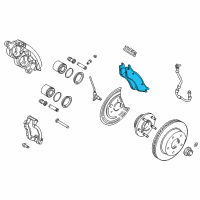 OEM 2002 Dodge Ram 1500 Front Disc Brake Pad Kit Diagram - 5139733AB