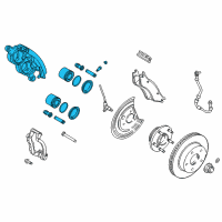 OEM 2005 Dodge Durango CALIPER-Disc Brake Diagram - 5134582AC