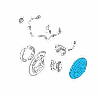 OEM Nissan Xterra Rotor Brake Diagram - 43206-9BE0C