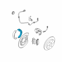 OEM 2019 Nissan Frontier Shoe Set Parking Brake Diagram - 44060-EA026