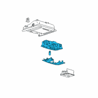 OEM Ford Expedition Map Lamp Assembly Diagram - 7L1Z-13776-EA