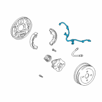 OEM Scion xA ABS Sensor Wire Diagram - 89516-52020