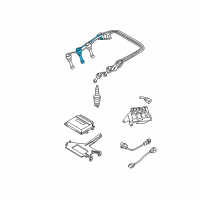 OEM 2006 Kia Sportage Spark Plug Cable Assembly No.3 Diagram - 2744037310