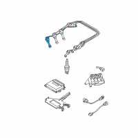 OEM Kia Sportage Spark Plug Cable Assembly No.1 Diagram - 2742037310
