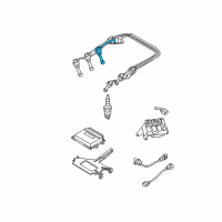 OEM 2008 Kia Sportage Spark Plug Cable Assembly No.5 Diagram - 2746037310