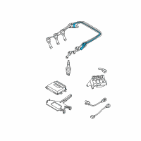 OEM 2003 Hyundai Tiburon Cable Assembly-Spark Plug No.6 Diagram - 27470-37200