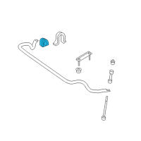 OEM Lincoln Stabilizer Bar Insulator Diagram - 5L3Z-5484-AA