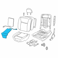 OEM 2007 Lincoln Town Car Seat Cushion Heater Diagram - 6W1Z-14D696-A