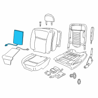 OEM 2006 Lincoln Town Car Seat Back Heater Diagram - 3W1Z-14D696-AA