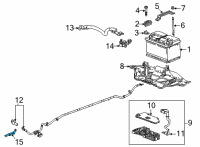 OEM 2021 Chevrolet Corvette Battery Cable Diagram - 84660329