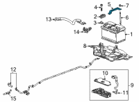 OEM Chevrolet Corvette Hold Down Strap Diagram - 84452239