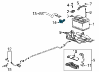 OEM 2022 Cadillac CT5 Sensor Diagram - 13526056