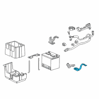 OEM 2014 Acura RDX Cable Assembly, Battery Ground Diagram - 32600-TX4-A00