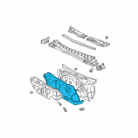 OEM 2002 Toyota Solara Panel Sub-Assembly, Dash Diagram - 55101-06200