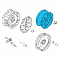 OEM 2018 Ford Fusion Wheel, Alloy Diagram - DS7Z-1007-P