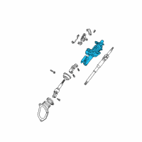 OEM 2004 Lexus ES330 Column Assy, Steering Diagram - 45250-33580