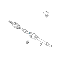 OEM 2016 Infiniti QX60 Bearing-Support Diagram - 39774-JA02A